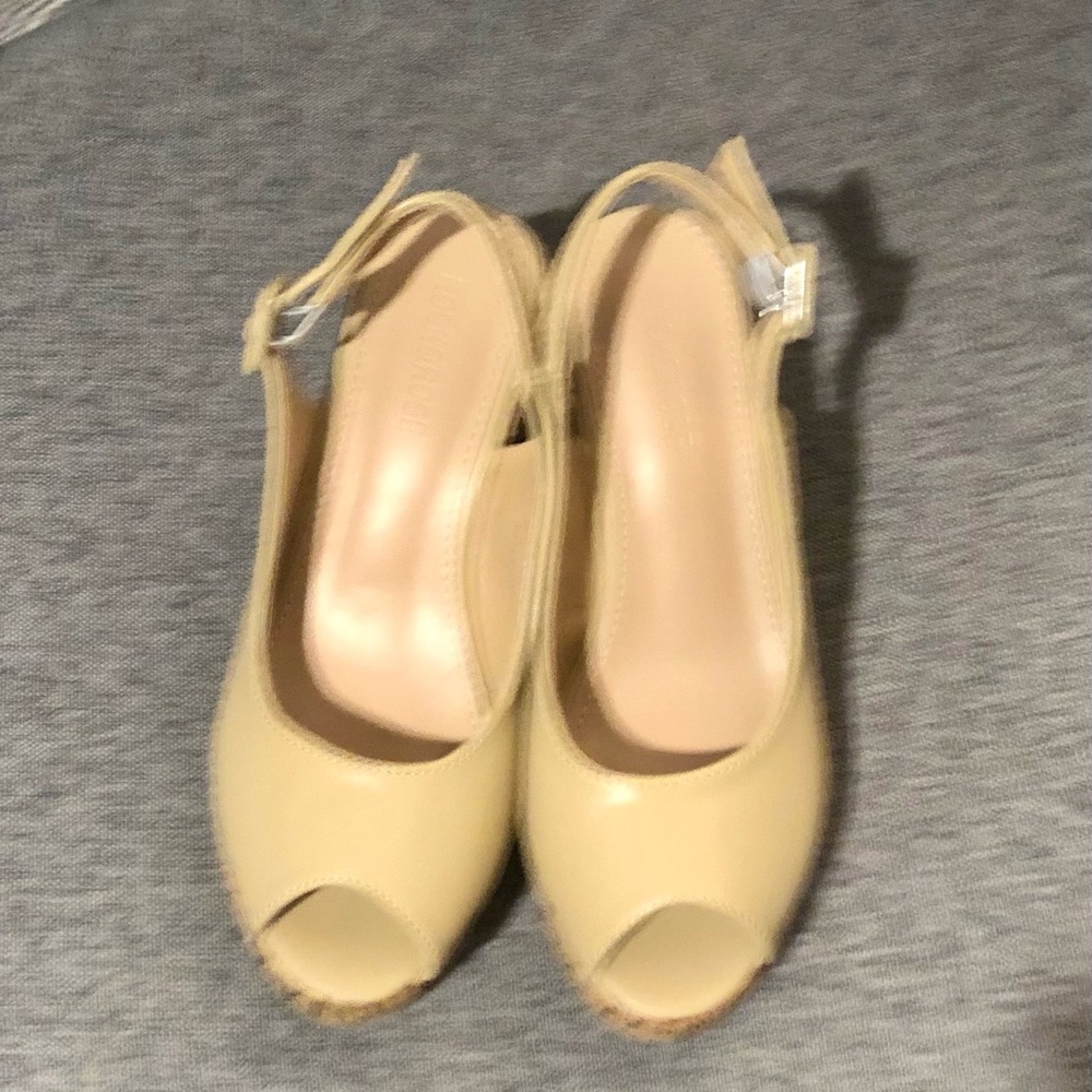 Wedge Peep-Toe Slingbacks